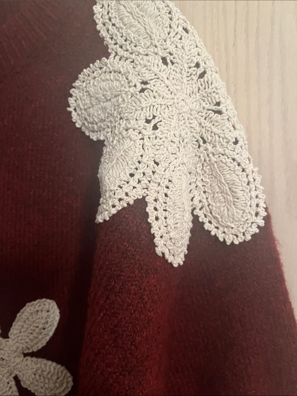 Papillon Burgundy Sweater - Picture 5 of 11